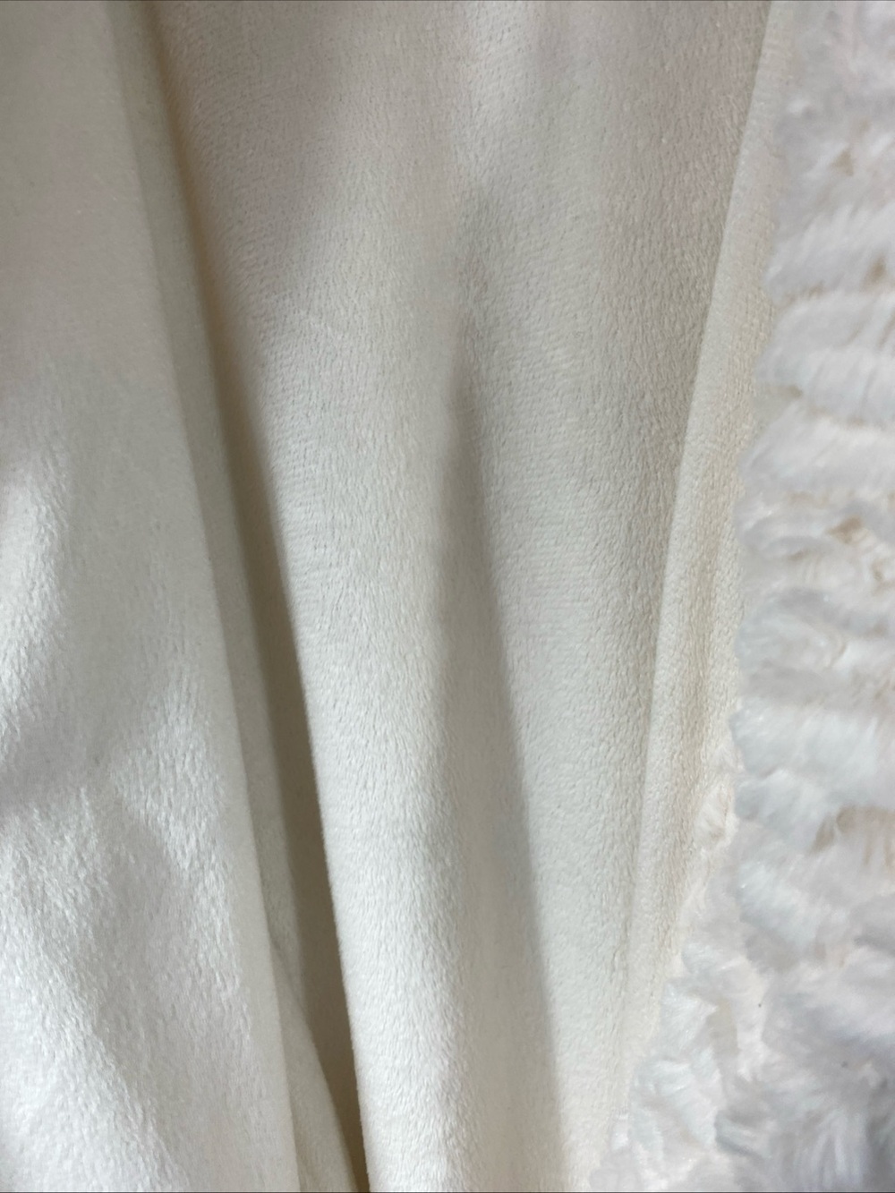 Soma Robe long plush cream fleece lined belted Faux Fur Cozy Classy Elegant S/M - Picture 7 of 9